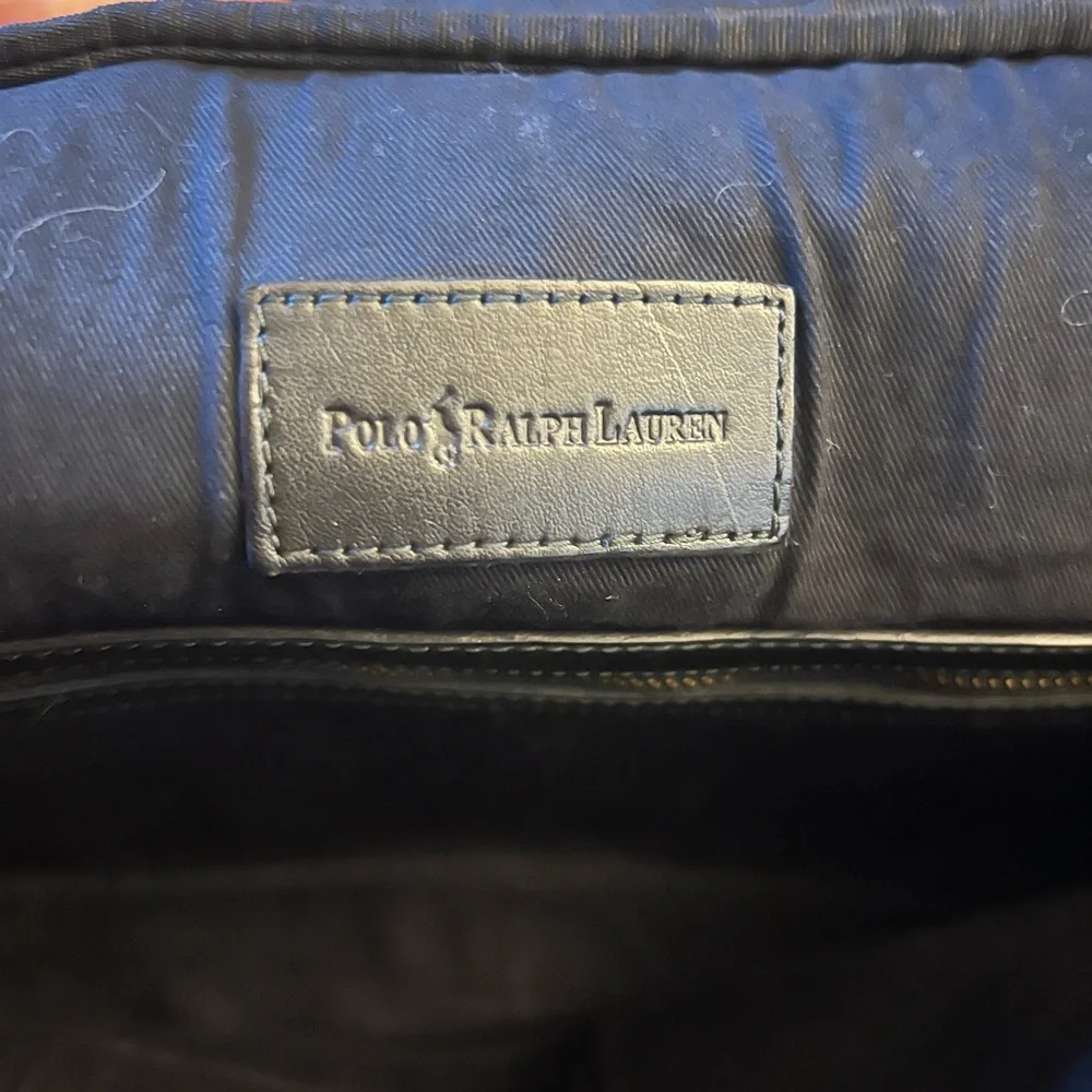 Polo by Ralph Lauren Black Leather Briefcase